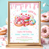 Donut Verjaardag Lief Schattige Roze Kleurrijk Mei Kaart