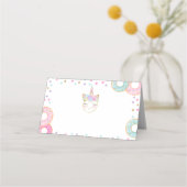 Donut Verjaardag Plaats Kaart Donut Tafelnummer Plaatskaartje (Voorkant)