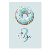 Donut Verjaardag Tafelnummer | Donut Thema Verjaar (Voorkant)