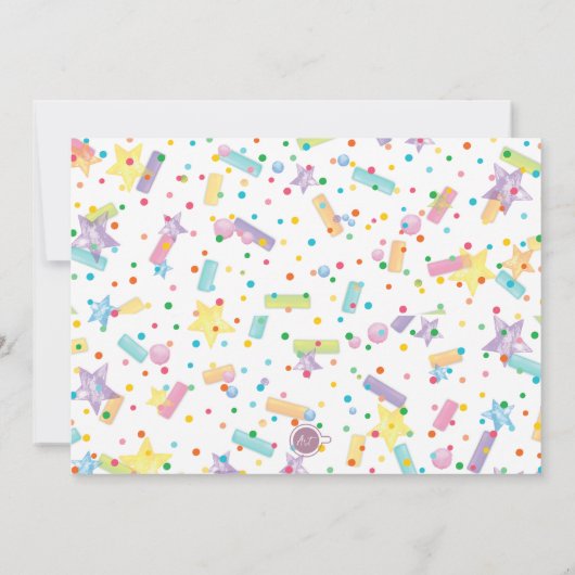 Donut Verjaardag Uitnodiging Donut Grow Up Foto (Achterkant)