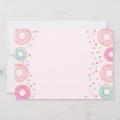 Donut Verjaardag Uitnodiging Donut Grow Up Party (Achterkant)