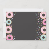 Donut Verjaardag Uitnodiging Donut Grow Up Party (Achterkant)