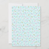 Donut Verjaardag Uitnodiging Donut Grow Up Party (Achterkant)