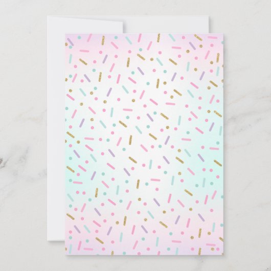 Donut Verjaardag Uitnodiging Donut Grow Up Party (Achterkant)