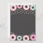 Donut Verjaardag Uitnodiging Donut Grow Up Party (Achterkant)