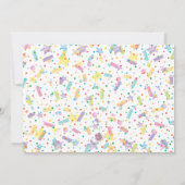 Donut Verjaardag Uitnodiging Donut Grow Up Party (Achterkant)