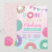 Donut Verjaardag Uitnodigingen (Voorkant / Achterkant)