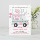 Donut Verjaardagsfeest Drive By Verjaardagsparade Kaart (Staand voorkant)