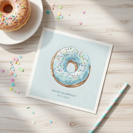 Donut Verjaardagsfeest Servetten | Zoete Donut The