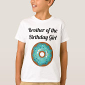 Donut Verjaardagsfeestje Broer T-shirt (Voorkant)