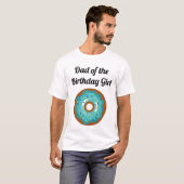 Donut Verjaardagsfeestje Pap T-shirt (Voorkant volledig)
