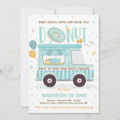 Donut verjaardagsfeestje rijden door verjaardagspa kaart