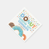 Donut Verjaardagsfeestje Servet Donut Grow Up Part (Hoek)