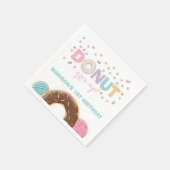 Donut Verjaardagsfeestje Servet Donut Grow Up Part (Hoek)