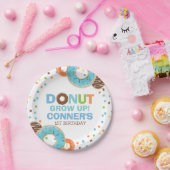 Donut Verjaardagspartij Papier Bord 7" Donut Grow  (Feest)