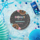 Donut Verjaardagspartij Papier Bord 7" Donut Grow  (Feest)
