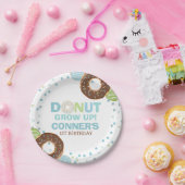 Donut Verjaardagspartij Papier Bord 7" Donut Grow (Feest)