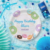 Donut verjaardagstuspapier borden papieren bordje (Feest)