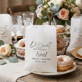 Donut verlaat niet zonder een lekkernij trouw donu bedankzakje