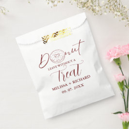 Donut verlaten zonder een traktatie bruiloft donut bedankzakje