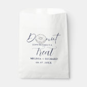 Donut verlaten zonder een traktatie bruiloft donut bedankzakje (Voorkant)