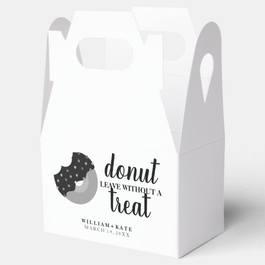 Donut verlaten zonder een traktatie bruiloft trakt bedankdoosjes (Geopend)