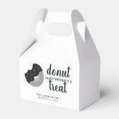 Donut verlaten zonder een traktatie bruiloft trakt bedankdoosjes (Voorkant Zijde)