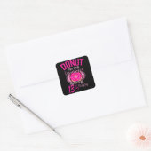 DONUT VERLIES UW SPRINKLES 13 13e verjaardag meisj Vierkante Sticker (Envelop)