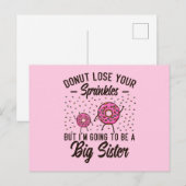 Donut verliest je prins grote zuster briefkaart (Voorkant / Achterkant)