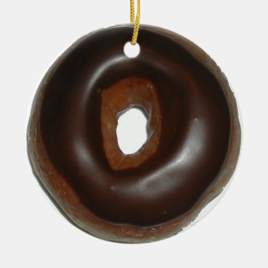 Donut-versiering Keramisch Ornament (Voorkant)
