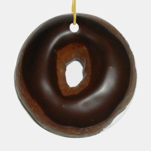 Donut-versiering Keramisch Ornament (Achterkant)