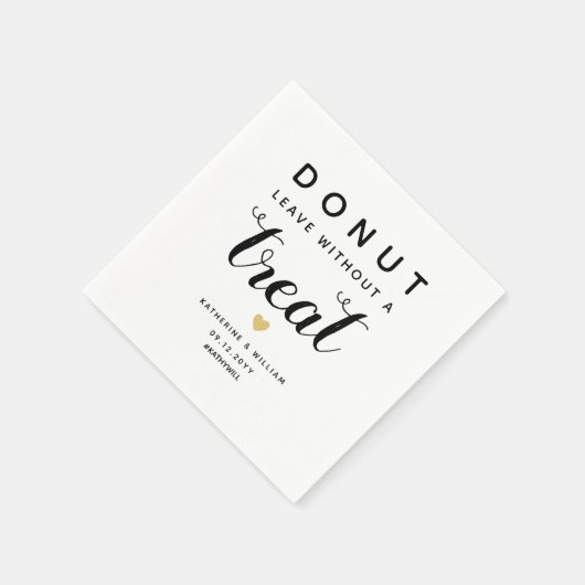 Donut Vertrek Zonder een Behandeling Moderne Trouw Servet (Hoek)