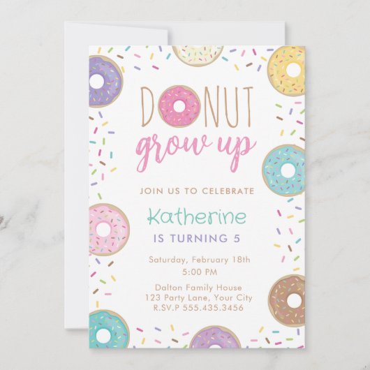 DONUT VOLWASSEN KAART (Voorkant)