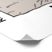 Donut Vs Police Funny Cartoon Poster (Hoek)