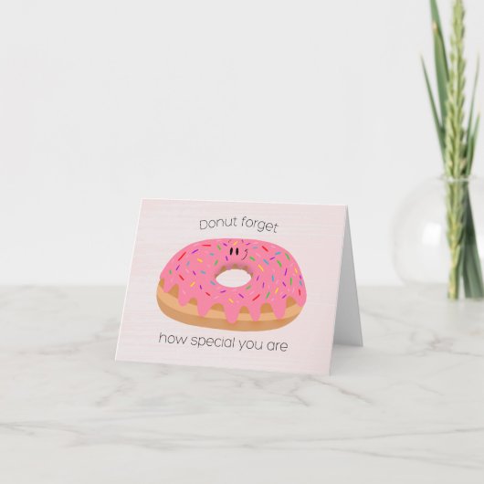 Donut Waardering Bedankkaart (Voorkant)