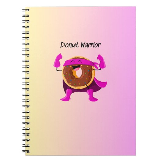 Donut Warrior Notitieboek (Voorkant)