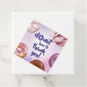 Donut Waterverf Dank u Bedankjes Labels (In situ)