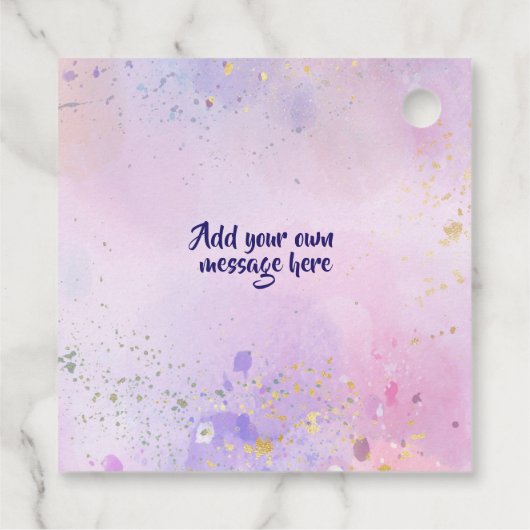 Donut Waterverf Dank u Bedankjes Labels (Achterkant)