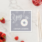 Donut-weddenschap/verloedering/verloederpartij/dou Servetten (Insitu)