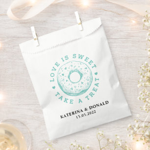 Donut Wedding Favor Bag Bedankzakje