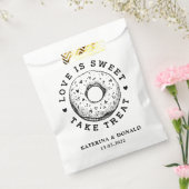 Donut Wedding Favor Bag Bedankzakje (Gezegeld)