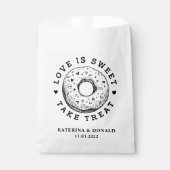 Donut Wedding Favor Bag Bedankzakje (Voorkant)
