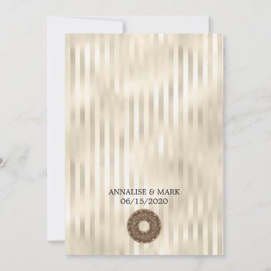 DONUT WEDDING INVITATION KAART (Achterkant)