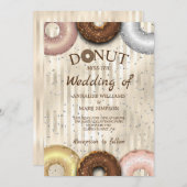 DONUT WEDDING INVITATION KAART (Voorkant / Achterkant)
