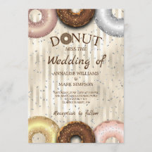 DONUT WEDDING INVITATION