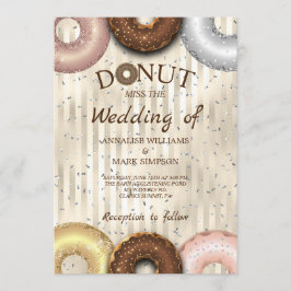 DONUT WEDDING INVITATION KAART