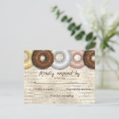 Donut Wedding RSVP kaart (Staand voorkant)