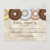 Donut Wedding RSVP kaart (Voorkant)