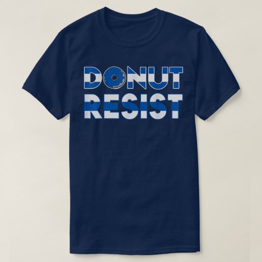 Donut weerstand tegen de politie van de politie va t-shirt (Design voorkant)