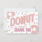 Donut weet hoe bedankkaart (Voorkant)
